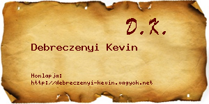 Debreczenyi Kevin névjegykártya